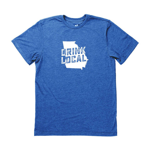 Locally Grown Clothing Co. Men's Georgia Drink Local State Tee