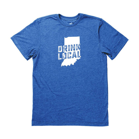Locally Grown Clothing Co. Men's Indiana Drink Local State Tee