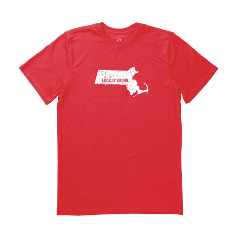 Locally Grown Clothing Co. Men's Massachusetts Solid State Tee