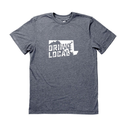 Locally Grown Clothing Co. Men's Maryland Drink Local State Tee