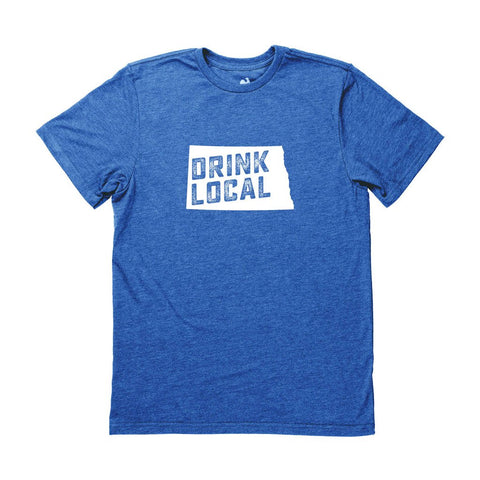 Locally Grown Clothing Co. Men's North Dakota Drink Local State Tee