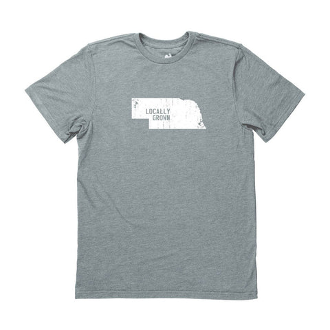 Locally Grown Clothing Co. Men's Nebraska Solid State Tee