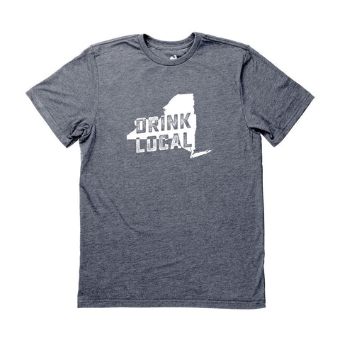 Locally Grown Clothing Co. Men's New York Drink Local State Tee