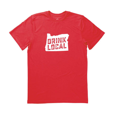 Locally Grown Clothing Co. Men's Oregon Drink Local State Tee
