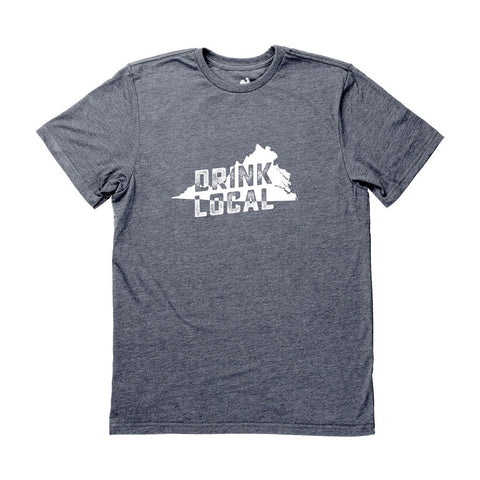 Locally Grown Clothing Co. Men's Virginia Drink Local State Tee