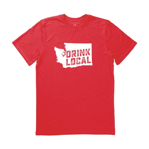 Locally Grown Clothing Co. Men's Washington Drink Local State Tee