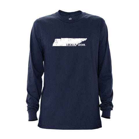 Locally Grown Clothing Co. Men's Tennessee Solid State Long Sleeve