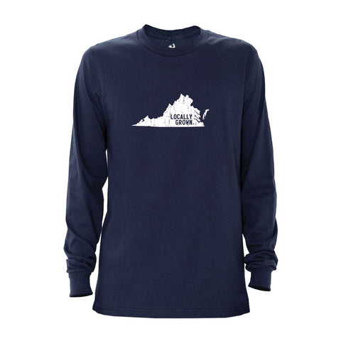 Locally Grown Clothing Co. Men's Virginia Solid State Long Sleeve