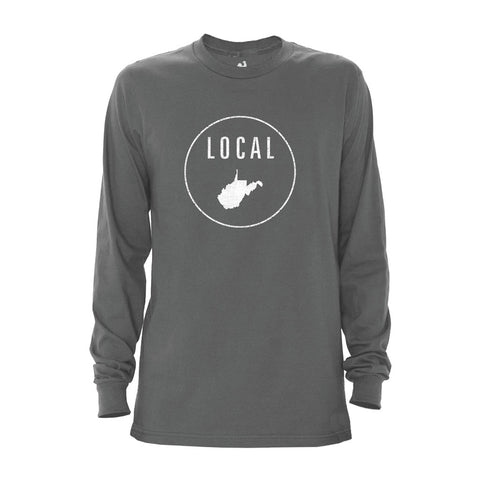 Locally Grown Clothing Co. Men's West Virginia Local Long Sleeve Crew