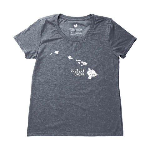 Locally Grown Clothing Co. Women's Hawaii Solid State Tee