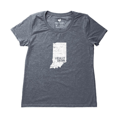 Locally Grown Clothing Co. Women's Indiana Solid State Tee