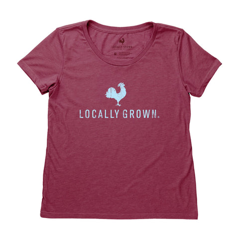 Locally Grown Clothing Co. Women's Rooster Logo Tee