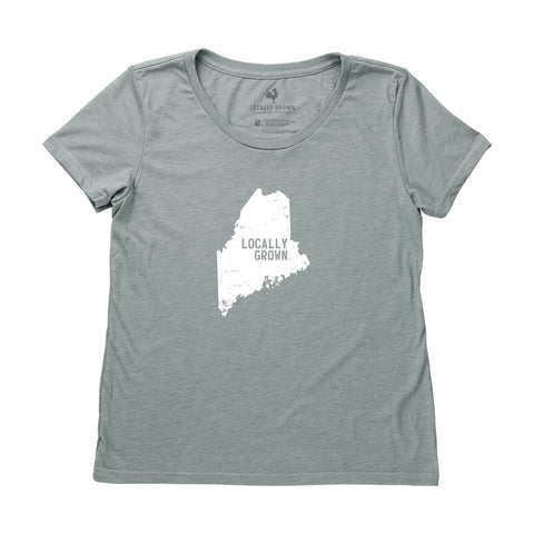 Locally Grown Clothing Co. Women's Maine Solid State Tee