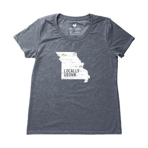 Locally Grown Clothing Co. Women's Missouri Solid State Tee