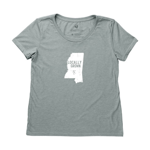 Locally Grown Clothing Co. Women's Mississippi Solid State Tee