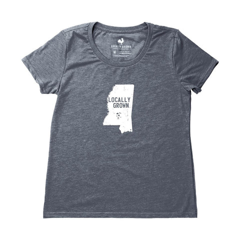 Locally Grown Clothing Co. Women's Mississippi Solid State Tee