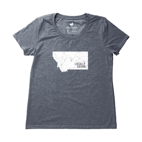 Locally Grown Clothing Co. Women's Montana Solid State Tee