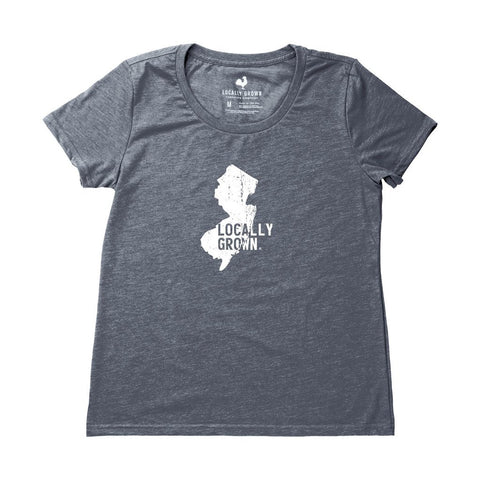 Locally Grown Clothing Co. Women's New Jersey Solid State Tee