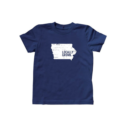 Locally Grown Clothing Co. Kids Iowa Solid State Tee