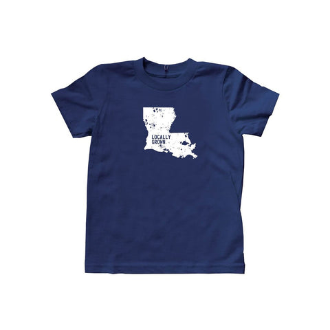 Locally Grown Clothing Co. Kids Louisiana Solid State Tee