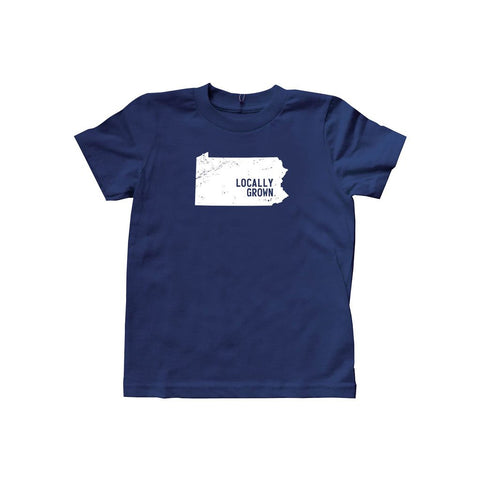 Locally Grown Clothing Co. Kids Pennsylvania Solid State Tee