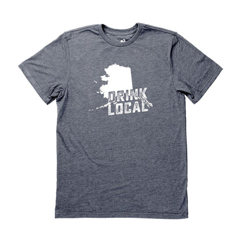 Locally Grown Clothing Co. Men's Alaska Drink Local State Tee