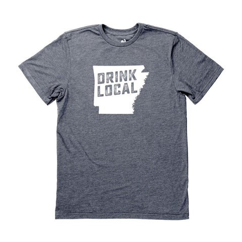 Locally Grown Clothing Co. Men's Arkansas Drink Local State Tee