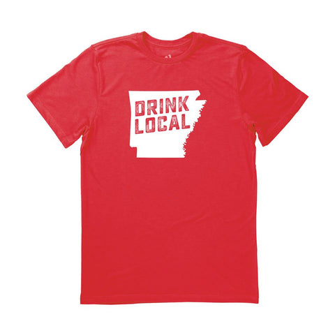 Locally Grown Clothing Co. Men's Arkansas Drink Local State Tee