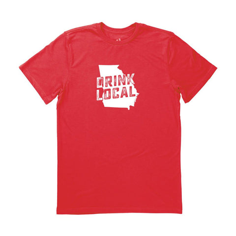 Locally Grown Clothing Co. Men's Georgia Drink Local State Tee