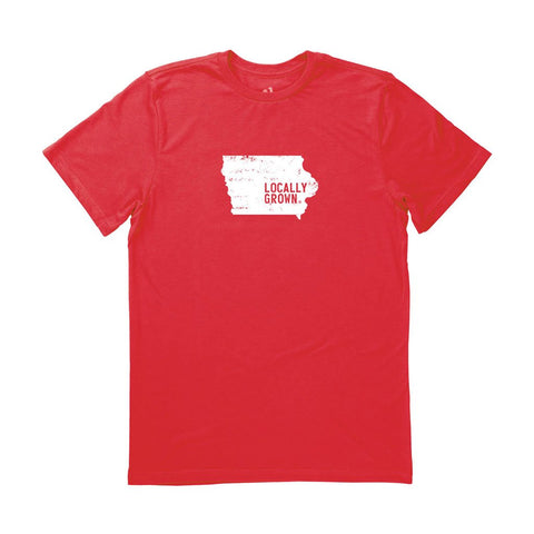 Locally Grown Clothing Co. Men's Iowa Solid State Tee