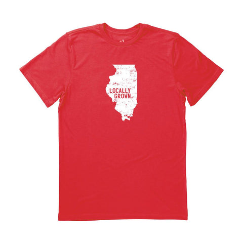 Locally Grown Clothing Co. Men's Illinois Solid State Tee