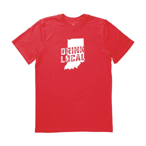Locally Grown Clothing Co. Men's Indiana Drink Local State Tee