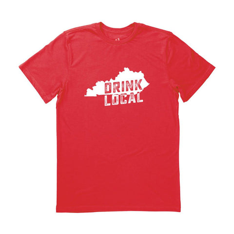 Locally Grown Clothing Co. Men's Kentucky Drink Local State Tee