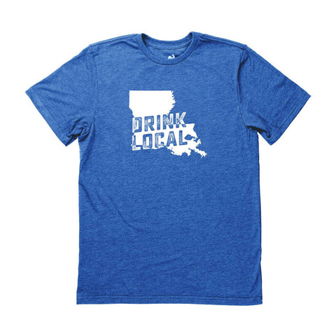 Locally Grown Clothing Co. Men's Louisiana Drink Local State Tee