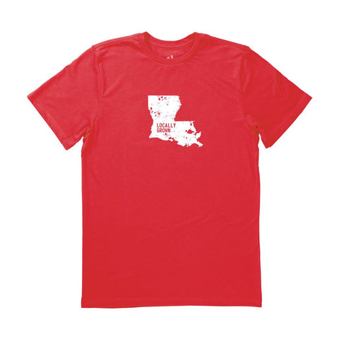 Locally Grown Clothing Co. Men's Louisiana Solid State Tee