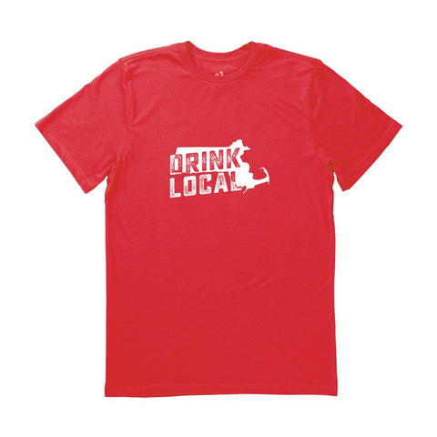 Locally Grown Clothing Co. Men's Massachusetts Drink Local State Tee