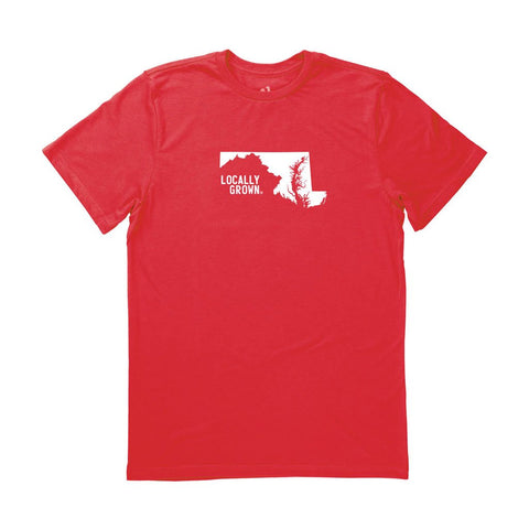 Locally Grown Clothing Co. Men's Maryland Solid State Tee
