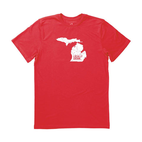 Men's Michigan Solid State Tee - Locally Grown Clothing Co.