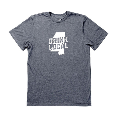 Locally Grown Clothing Co. Men's Mississippi Drink Local State Tee