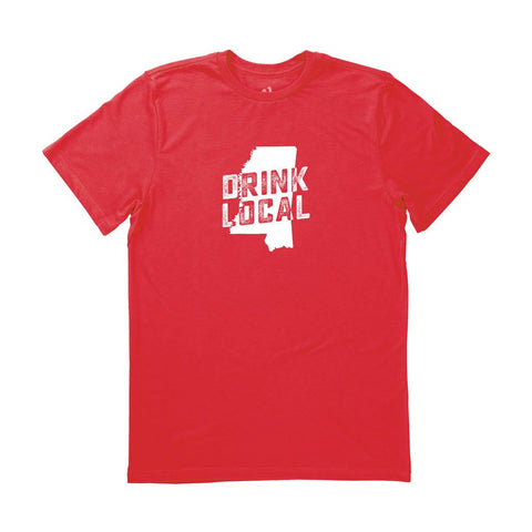 Locally Grown Clothing Co. Men's Mississippi Drink Local State Tee