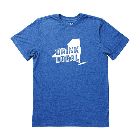 Locally Grown Clothing Co. Men's New York Drink Local State Tee