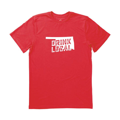 Locally Grown Clothing Co. Men's Oklahoma Drink Local State Tee