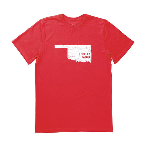 Locally Grown Clothing Co. Men's Oklahoma Solid State Tee