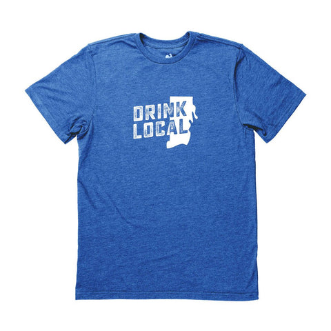 Locally Grown Clothing Co. Men's Rhode Island Drink Local State Tee