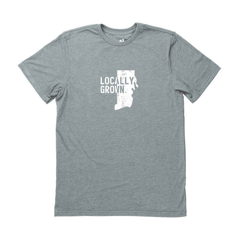 Locally Grown Clothing Co. Men's Rhode Island Solid State Tee