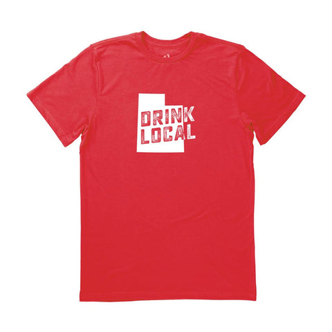 Locally Grown Clothing Co. Men's Utah Drink Local State Tee