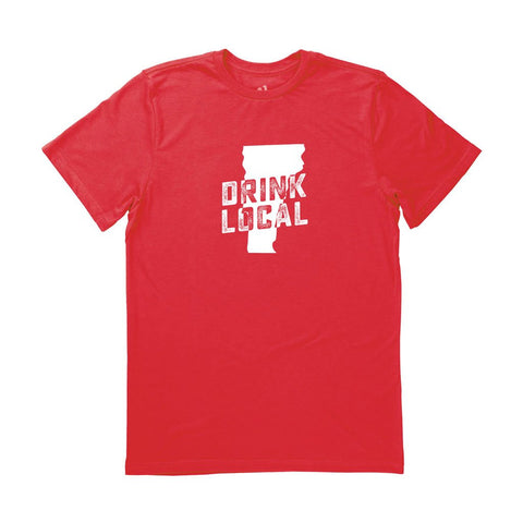 Locally Grown Clothing Co. Men's Vermont Drink Local State Tee