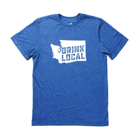Locally Grown Clothing Co. Men's Washington Drink Local State Tee