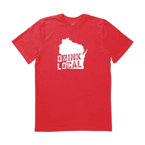 Locally Grown Clothing Co. Men’s Wisconsin Drink Local State Tee
