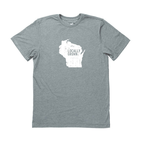 Locally Grown Clothing Co. Men’s Wisconsin Solid State Tee